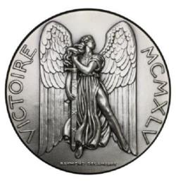 Médaille Victoire bronze argenté
