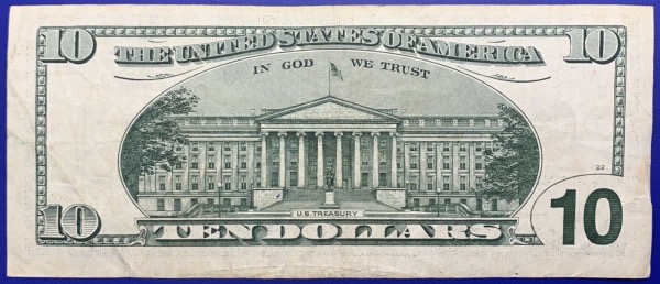 Etats-Unis, Billet 10 dollars Atlanta 2001, Hamilton