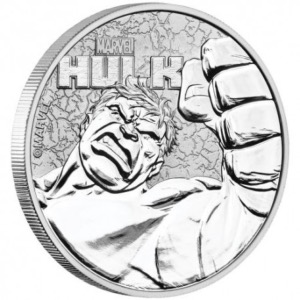 1 dollar Tuvalu Hulk  2019 argent pur 999 - Marvel series