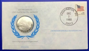 Médaille Argent massif des nations du Monde - ÉTATS-UNIS