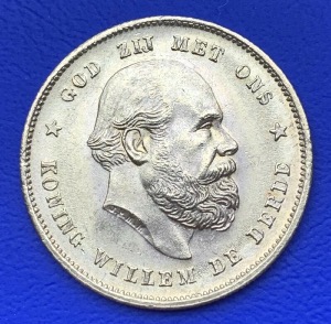 Pièce or 10 Gulden 1880 Pays-Bas