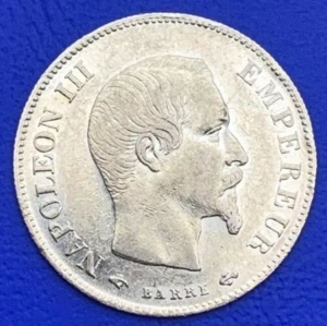 10 Francs or Napoléon III Tête nue 1859 A