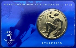 Australie, 5 Dollars Elisabeth 2, Sydney 2000, Athletics