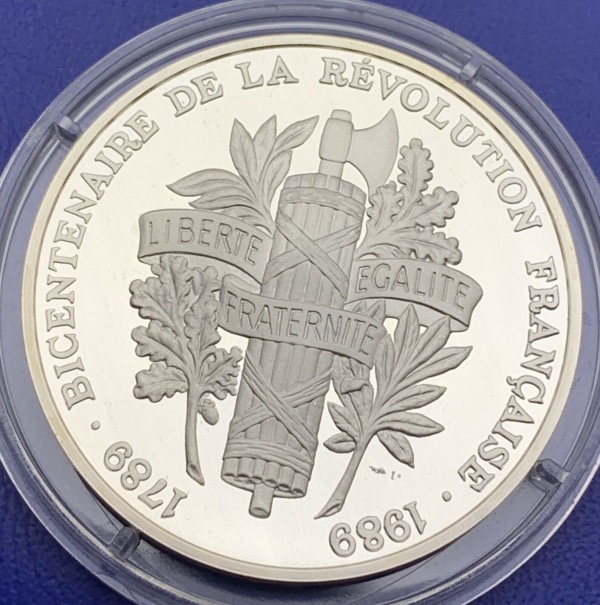 Médaille Argent Bicentenaire de la Révolution - Le garde nationale
