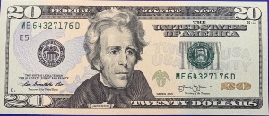 Etats-Unis, Billet 20 dollars Richemond 2013, Jackson, Neuf