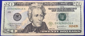 Etats-Unis, Billet 20 dollars Saint Louis 2004, Jackson