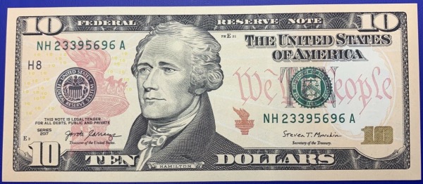 Etats-Unis, Billet 10 dollars Saint Louis, Hamilton, Neuf