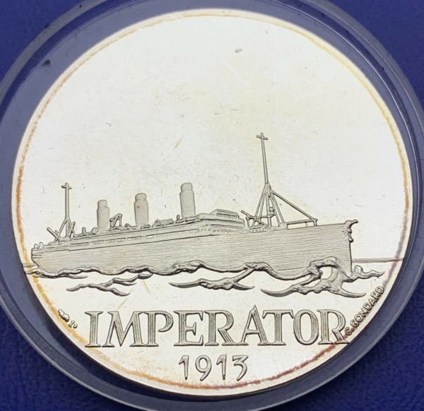 Médaille Argent - Navire, Imperator 1913