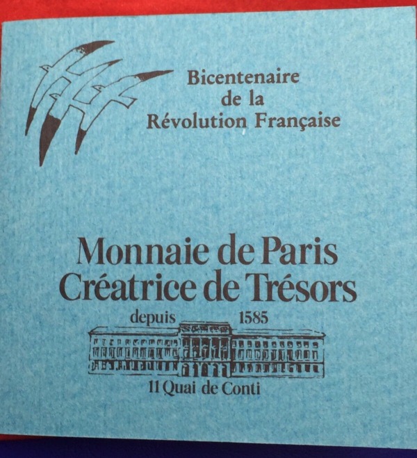 Jeton, Médaille Argent, Bicentenaire de la révolution Française, 1789-1989