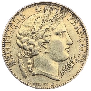20 francs or Cérès 1850 A