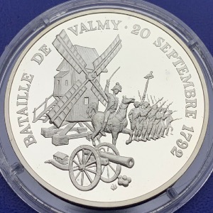 Médaille Argent Bicentenaire de la Révolution - Bataille de Valmy 1792