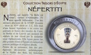 Médaille Néfertiti, Collection Trésors D’Egypte