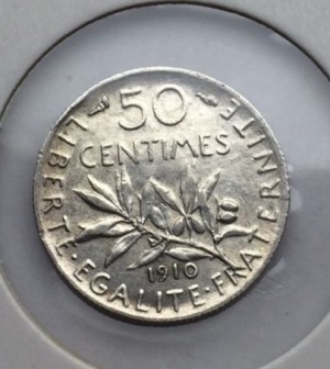 Semeuse 50 centimes 1910