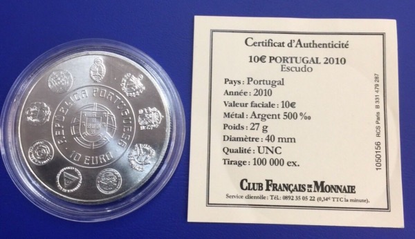 10 euros Portugal 2010