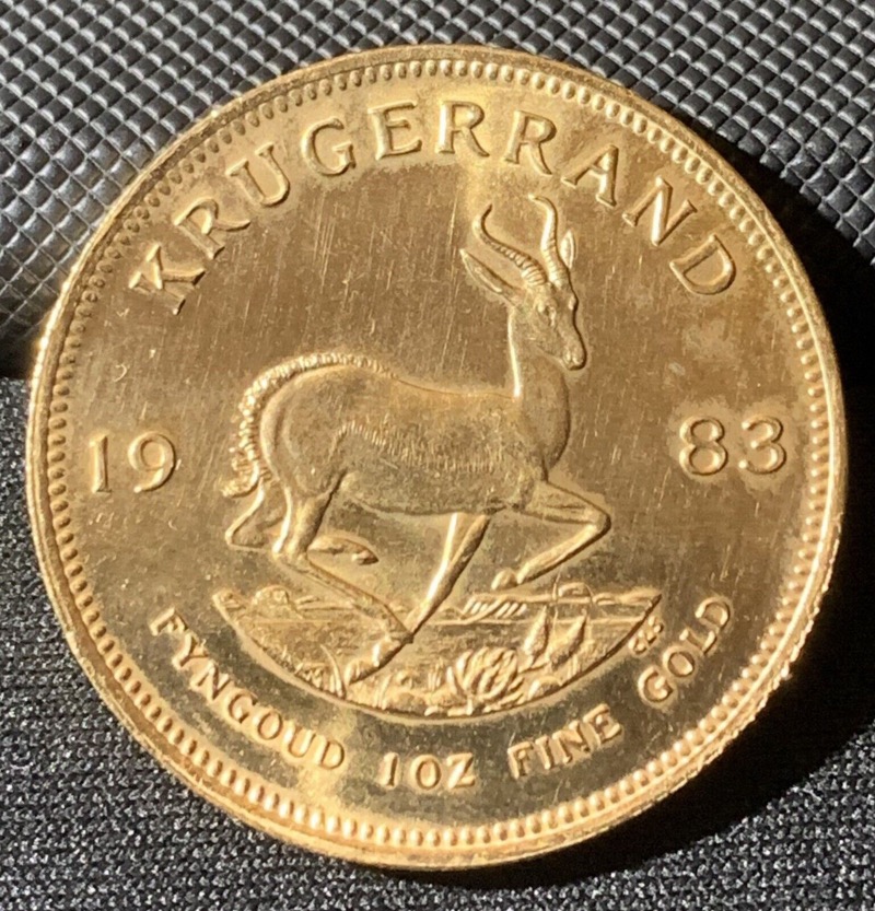 Krugerrand 1oz Or Afrique du sud 1983