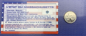 Etats-Unis Quarter dollar Massachusetts UNC, année 2000