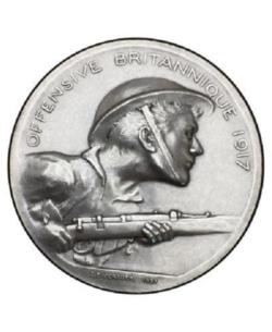 Médaille offensive Britanique 1917 Bronze argenté