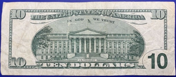Etats-Unis, Billet 10 dollars Dallas 1999, Hamilton