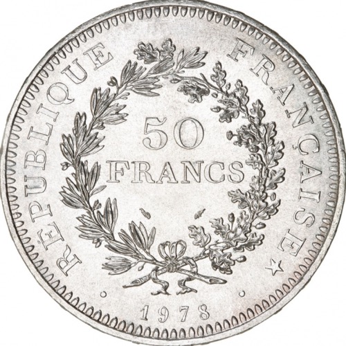 50 francs Hercule argent 1978