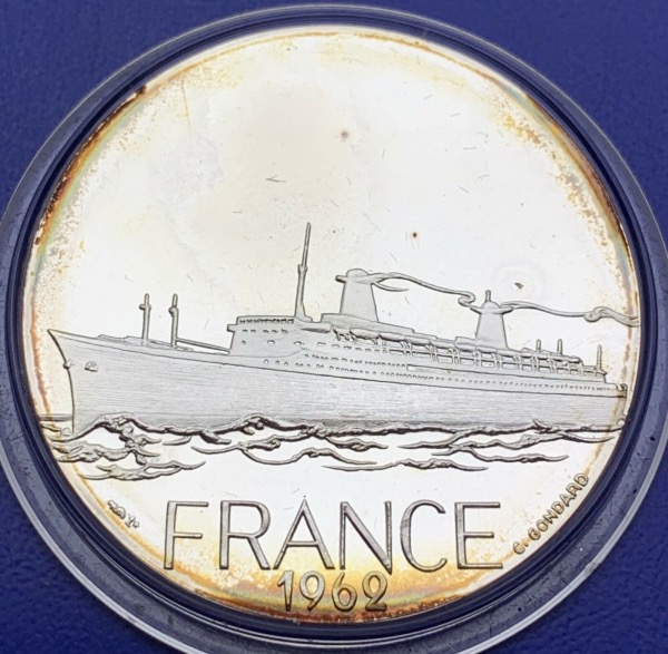 Médaille Argent - Navire, France 1962