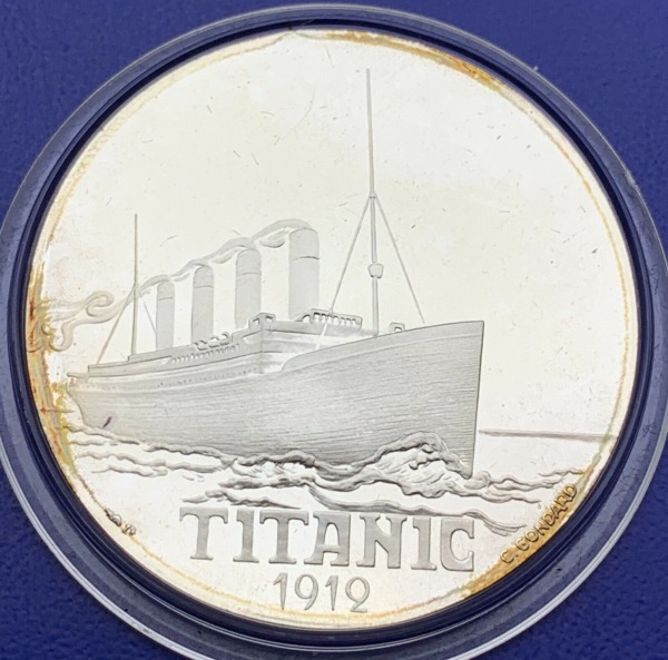 Médaille Argent - Navire, Titanic 1912