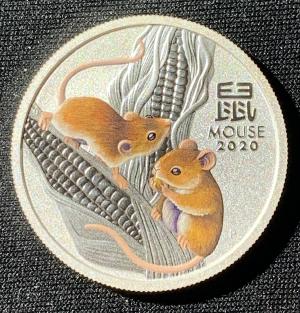 1/2 Oz YEAR OF THE MOUSE LUNAR SERIES III AUSTRALIE