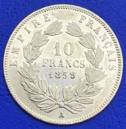10 Francs or Napoléon III Tête nue 1859 A