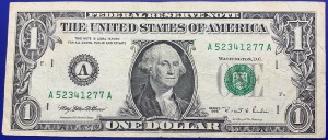 Etats-Unis, Billet 1 dollar Boston 1995, Washington