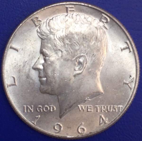 1/2 Dollar - "Kennedy Half dollar" - 1964D - États-Unis