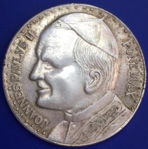 Médaille argent, Jean Paul II, 600 ans Jasnej Gory, 1982, Pologne