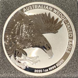 1 Oz argent Australie 1 Dollar Wedge-Tailed Eagle 2020
