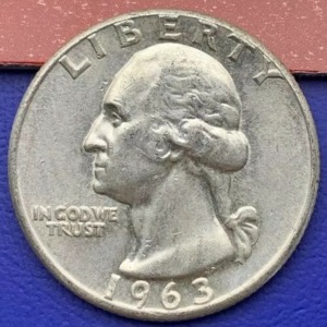 Etats-Unis Quarter Dollar Washington 1963
