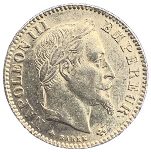 10 Francs or Napoléon III Tête Laurée 1868A
