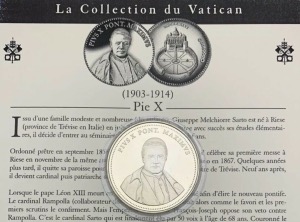 Médaille Pie X, Collection du Vatican