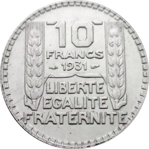10 Francs Turin argent 