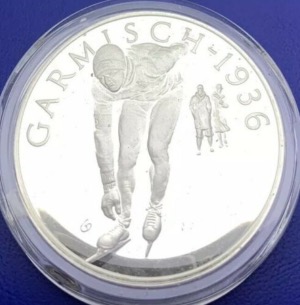 Médaille argent, Histoire des Jeux Olympiques, Garmisch 1936