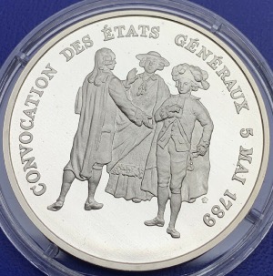 Médaille Argent Bicentenaire de la Révolution - Convocation des états Généraux