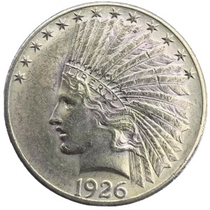 10 dollars or Tête d'indien 1926, Etats-unis
