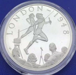 Médaille argent, Histoire des Jeux Olympiques, Londres 1948