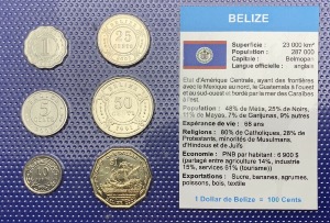 Belize Série de pièces UNC