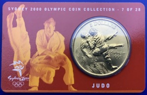 Australie, 5 Dollars Elisabeth 2, Sydney 2000, Judo