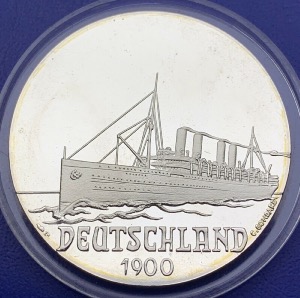 Médaille Argent - Navire, Deutschland 1900