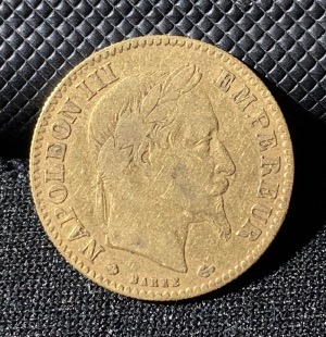10 Francs or Napoleon III Tête Laurée 1864BB