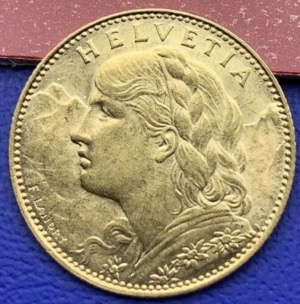 10 Francs Or Vreneli Suisse 1913
